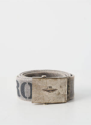 Ceinture imprimé fantaisie gris AERONAUTICA homme