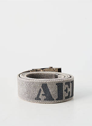 Ceinture imprimé fantaisie gris AERONAUTICA homme