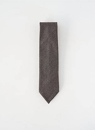 Cravate fermeture liens à nouer marron HUGO BOSS homme