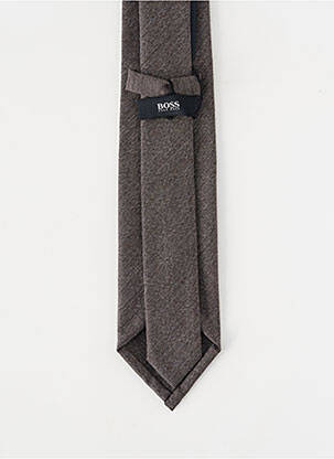 Cravate fermeture liens à nouer marron HUGO BOSS homme