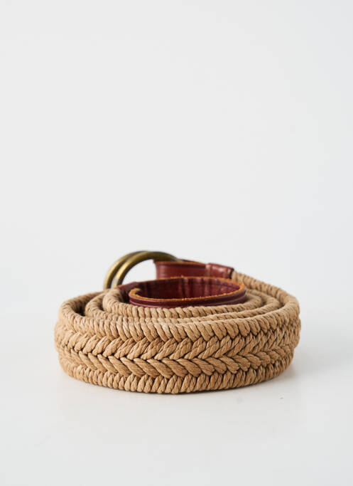 Ceinture tissage tressé marron RALPH LAUREN femme