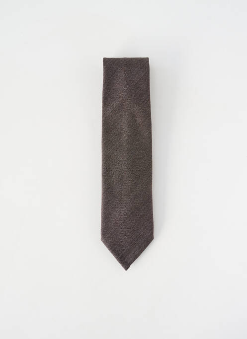 Cravate fermeture liens à nouer marron HUGO BOSS homme