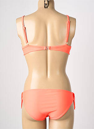 Maillot de bain 2 pièces stretch haut soutien-gorge moulé orange REGLISSE femme