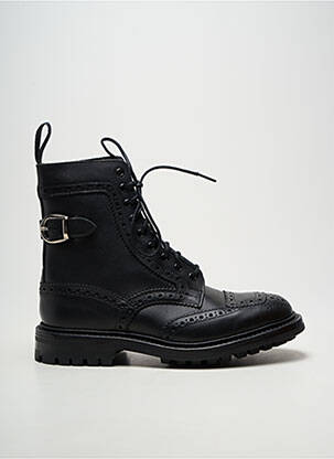 Bottines/boots fermeture lacets talon bas noir TRICKER'S homme