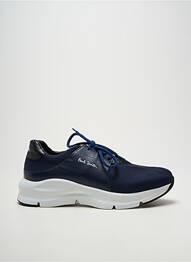 Baskets tissage satiné bout rond bleu PAUL SMITH homme