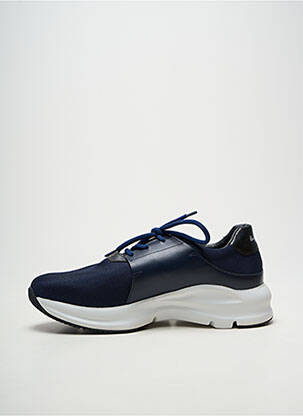 Baskets tissage satiné bout rond bleu PAUL SMITH homme