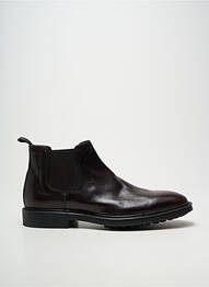 Bottines/boots tissage satiné talon bas marron PAUL SMITH homme