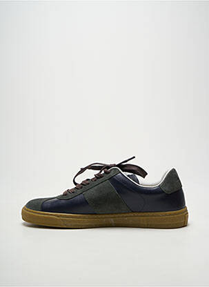 Baskets semelle amovible bout rond bleu PAUL SMITH homme