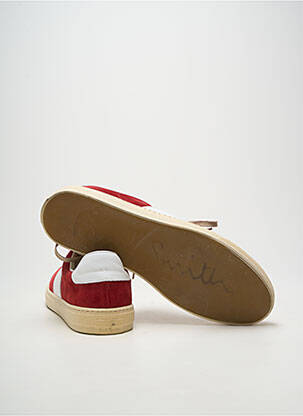 Baskets semelle amovible bout rond rouge PAUL SMITH homme