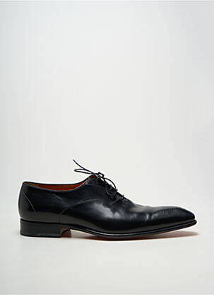 Derbies bout carré talon bas noir SANTONI homme