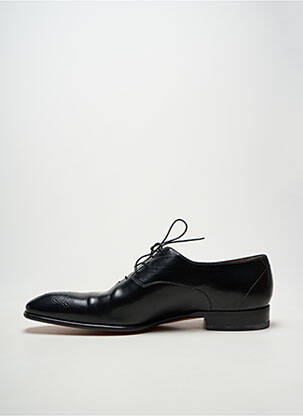 Derbies bout carré talon bas noir SANTONI homme