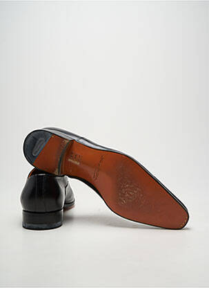 Derbies tissage satiné talon bas noir SANTONI homme