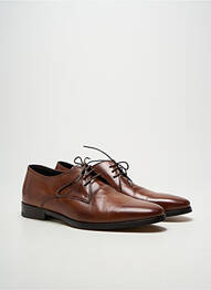 Derbies tissage satiné talon bas marron PAUL SMITH homme