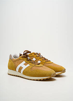 Baskets bout rond bout rond jaune HOGAN homme
