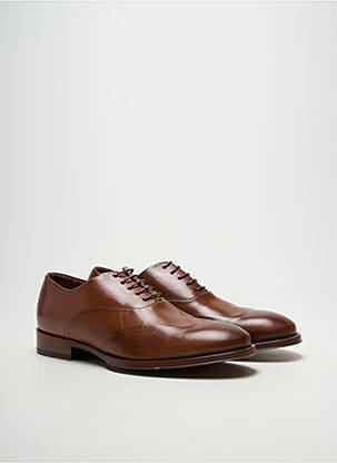 Derbies tissage satiné talon bas marron PAUL SMITH homme