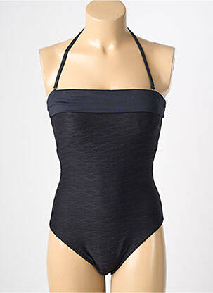 Maillot de bain 1 pièce bretelles élastiquées amovibles haut bandeau noir REGLISSE femme