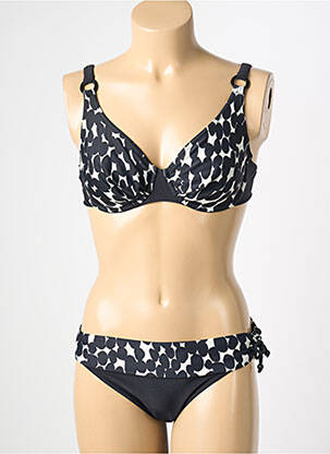 Maillot de bain 2 pièces stretch haut soutien-gorge balconnet noir REGLISSE femme