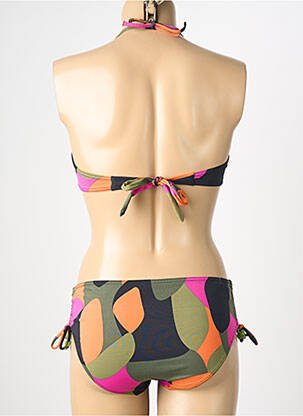 Maillot de bain 2 pièces stretch haut bandeau vert REGLISSE femme