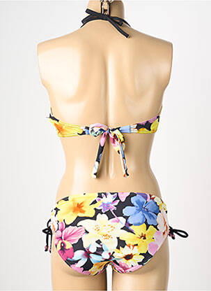 Maillot de bain 2 pièces stretch haut soutien-gorge moulé jaune REGLISSE femme