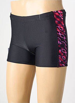 Short de bain imprimé fantaisie noir REGLISSE homme
