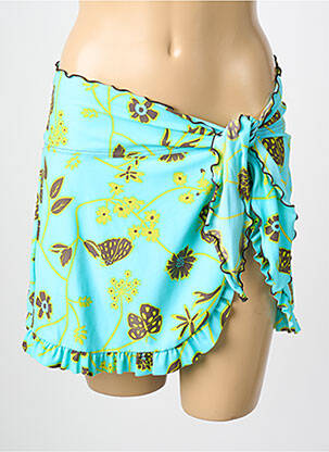Paréo imprimé fantaisie bleu REGLISSE femme