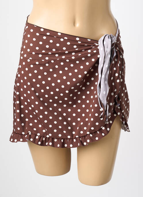 Paréo fermeture liens à nouer marron REGLISSE femme