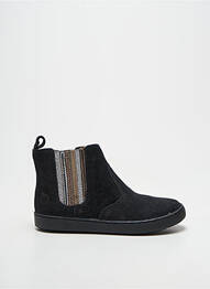 Bottines/boots semelle amovible bout rond noir SHOO POM fille