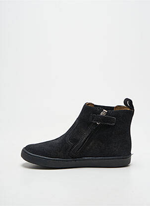 Bottines/boots semelle amovible bout rond noir SHOO POM fille