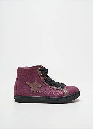 Bottines/boots semelle amovible bout rond violet FRODDO fille
