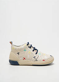 Bottillons fermeture lacets bout rond beige FALCOTTO garçon