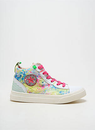 Baskets bout rond bout rond blanc ACEBOS fille