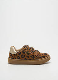 Baskets semelle amovible bout rond marron BONTON fille