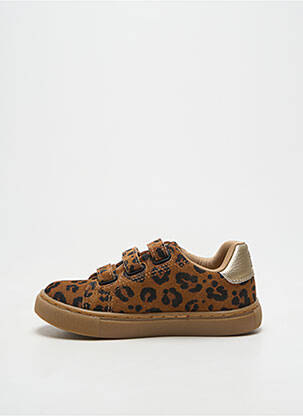 Baskets semelle amovible bout rond marron BONTON fille