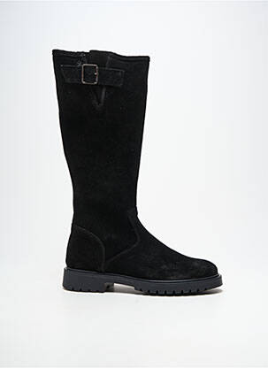 Bottes bout rond talon plat jusqu'à 3cm noir ACEBOS femme