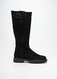 Bottes bout rond talon plat jusqu'à 3cm noir ACEBOS femme