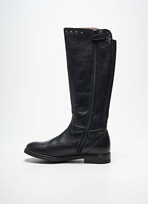 Bottes bout rond talon plat jusqu'à 3cm noir ACEBOS femme
