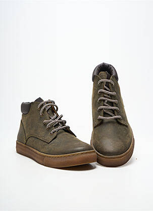 Baskets bout rond bout rond vert FRODDO homme
