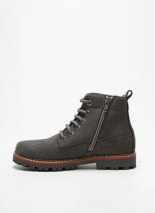 Bottines/boots talon bas talon bas gris REQINS garçon