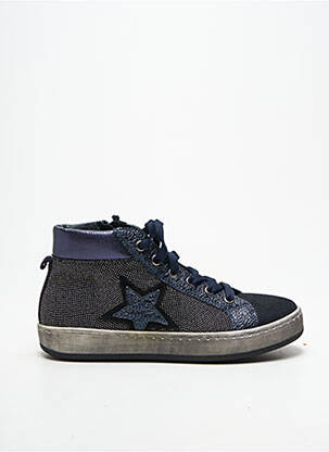Baskets bout rond bout rond bleu REQINS fille