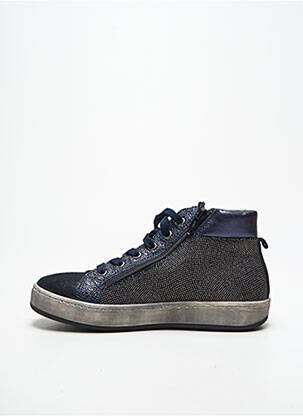 Baskets bout rond bout rond bleu REQINS fille
