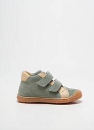 Baskets semelle amovible bout rond vert NÖRVIK garçon