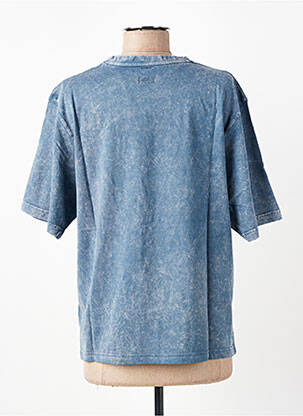 T-shirt imprimé fantaisie manches courtes bleu ROSE GARDEN femme