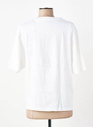 T-shirt coupe droite manches courtes blanc ROSE GARDEN femme