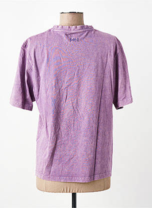 T-shirt imprimé fantaisie manches courtes violet ROSE GARDEN femme