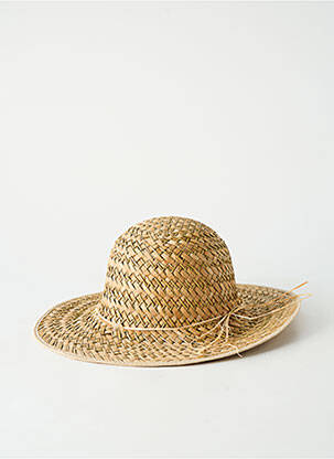 Chapeau forme chapeau paille beige COUSTILLERES femme