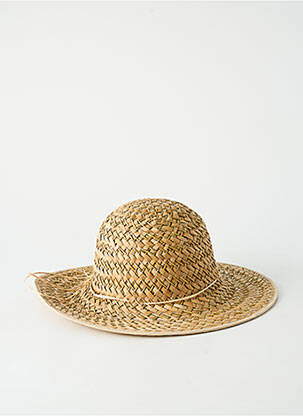 Chapeau forme chapeau paille beige COUSTILLERES femme