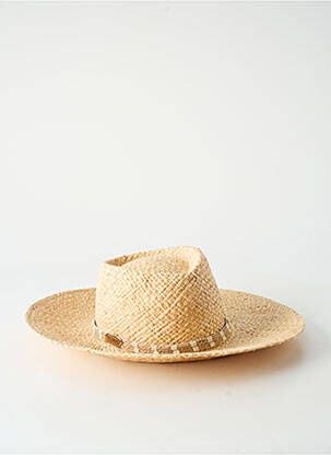 Chapeau forme chapeau paille beige COUSTILLERES femme