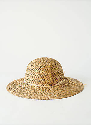 Chapeau forme chapeau paille beige COUSTILLERES femme