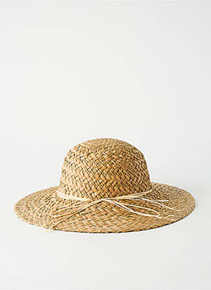 Chapeau forme chapeau paille beige COUSTILLERES femme