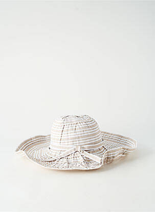 Chapeau tissage popeline beige HERMAN femme